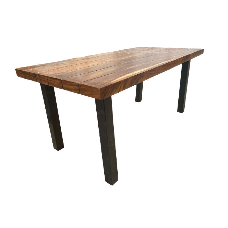 Mesa Parota Pata Cuadrada de Herrería