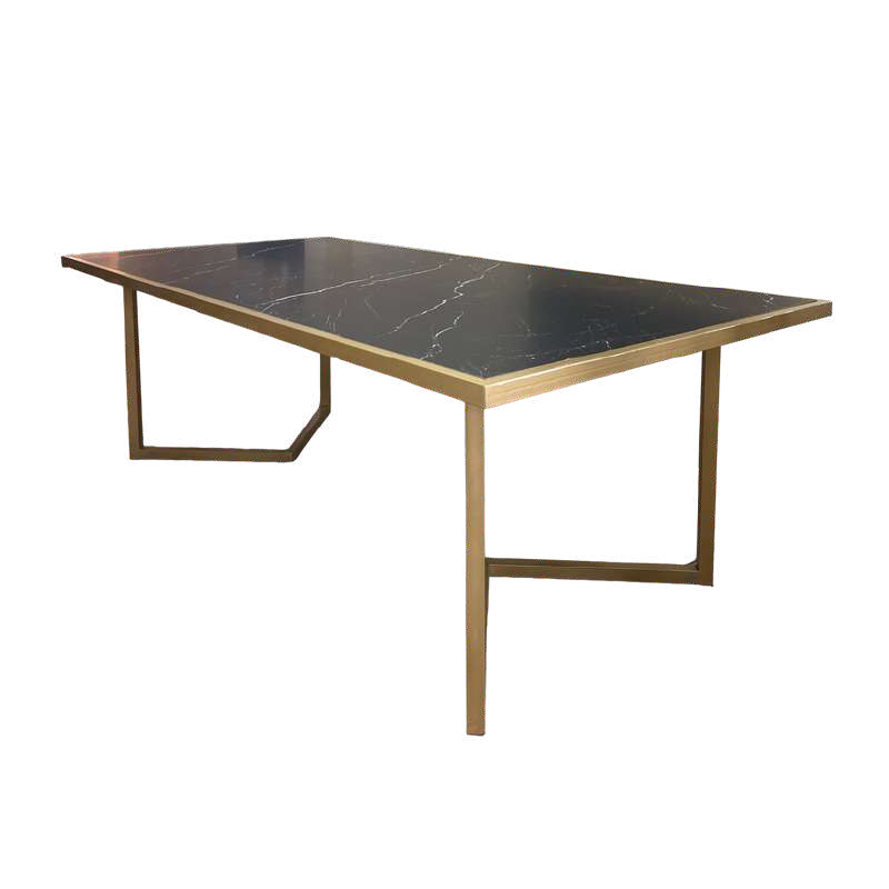 Mesa Tipo Marmol Black Pata Victoria de Herrería
